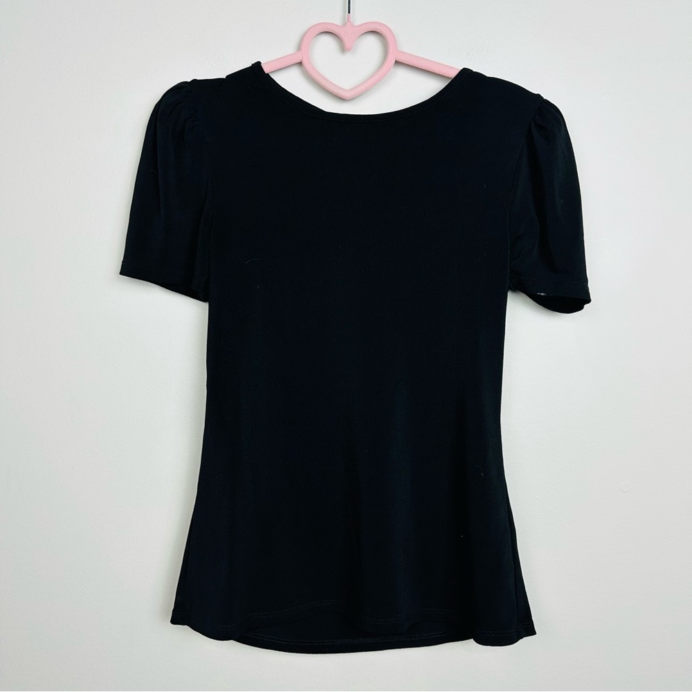 Express Black Puff Sleeve Blouse Size Small